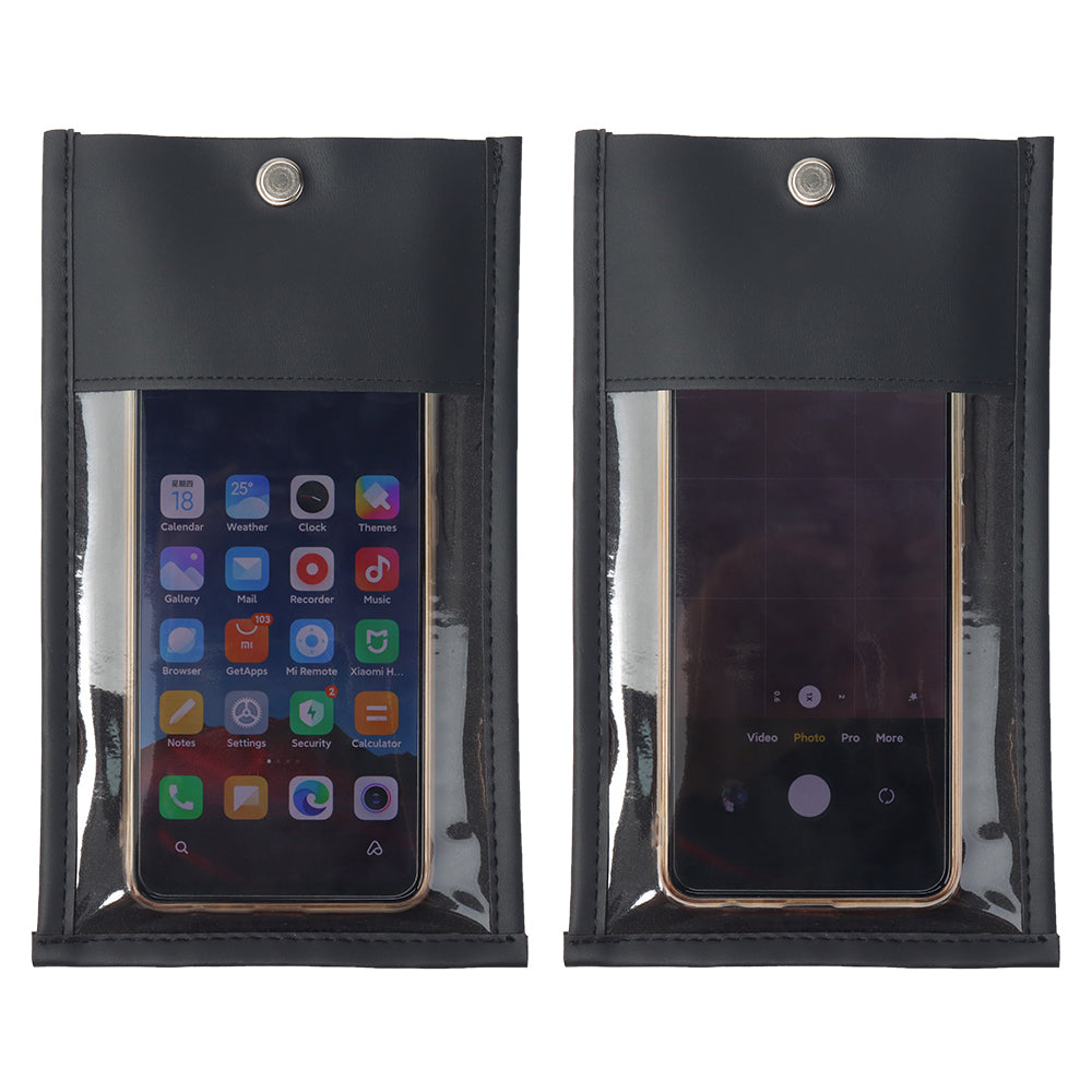 30 Pack Reusable PU Leather Anti Camera Phone Pouch with Lock - AKENSE