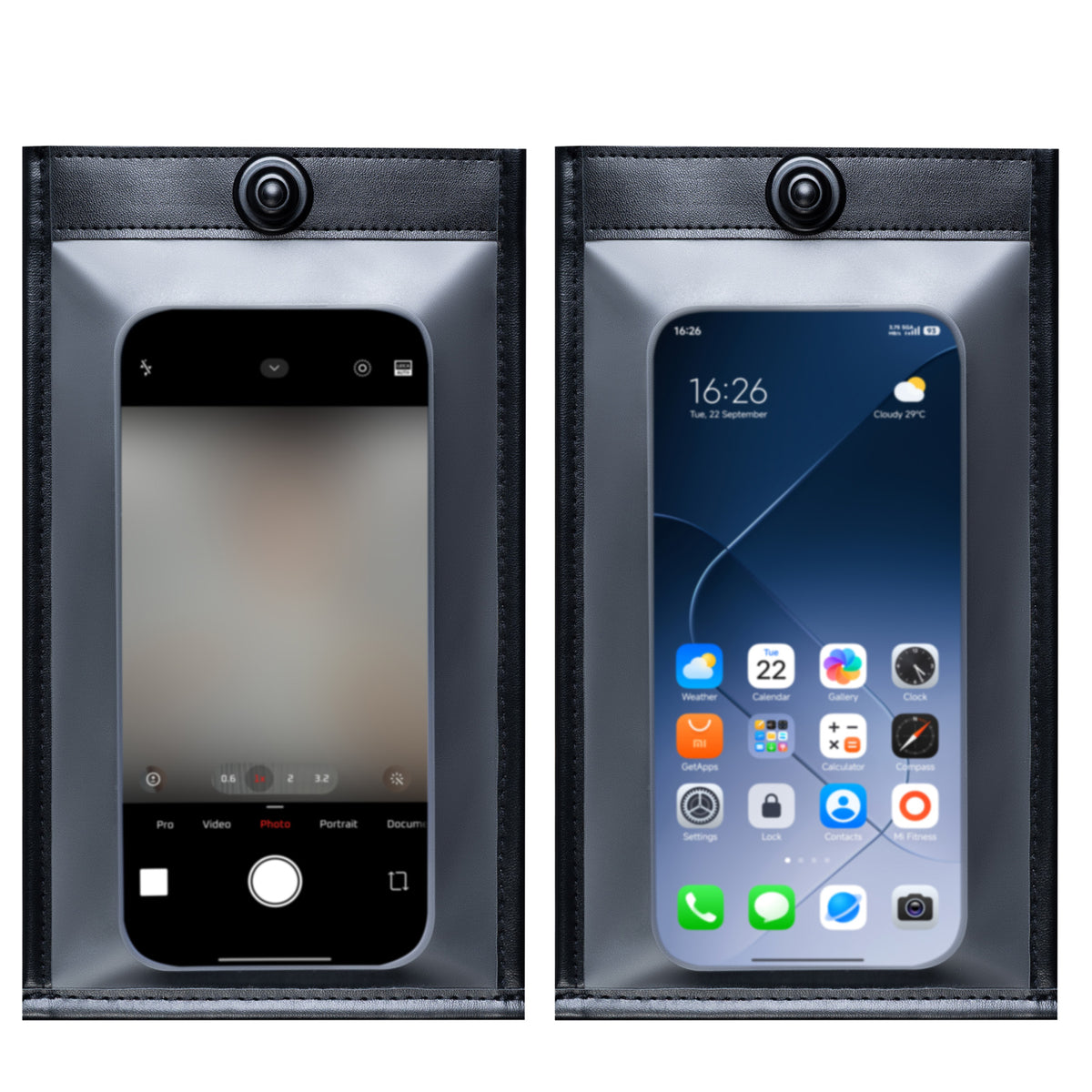 Custom 50 Pack Anti Camera Phone Pouches with Built-in Lock, PU No Photography Phone Pouches for Events