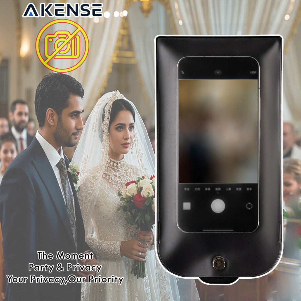 AKENSE 50 Pack Reusable Anti Photo Phone Pouch