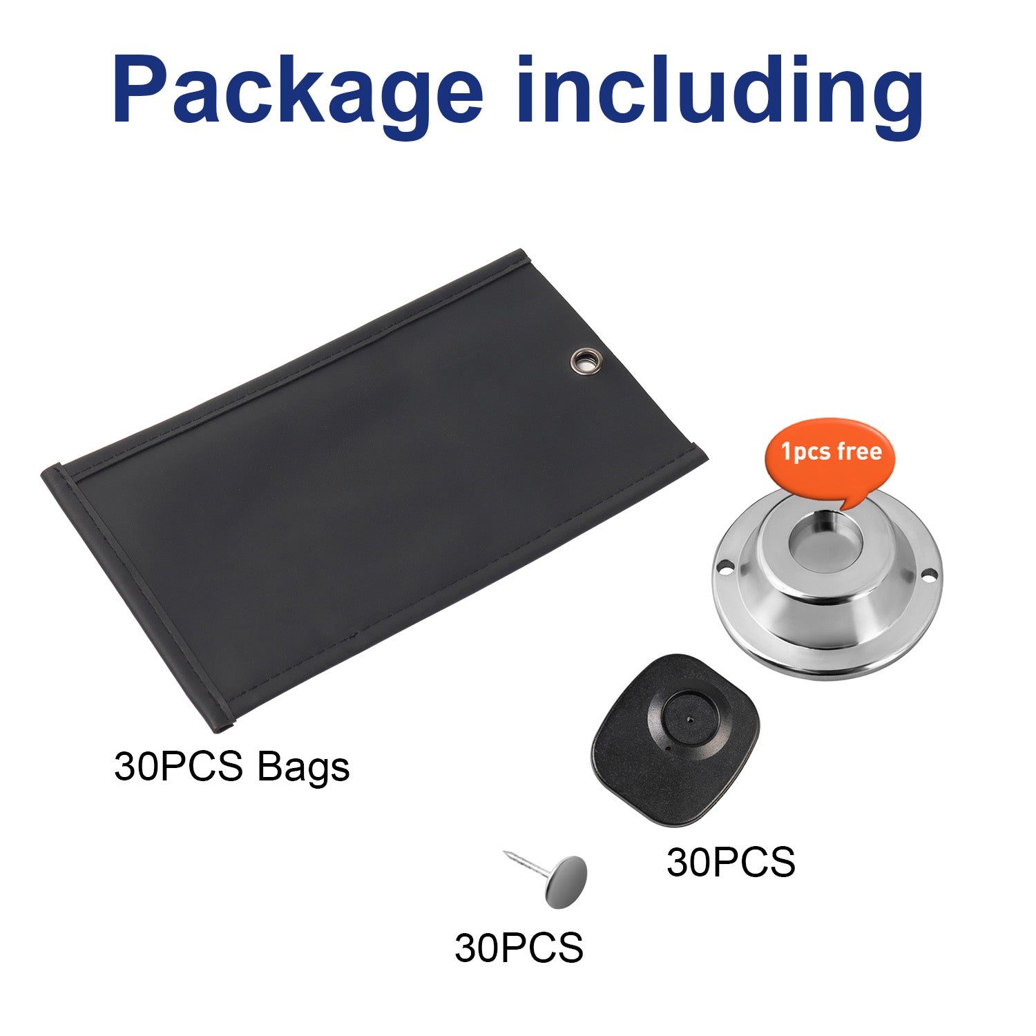 30 Pack Reusable PU Leather Anti Camera Phone Pouch with Lock - AKENSE